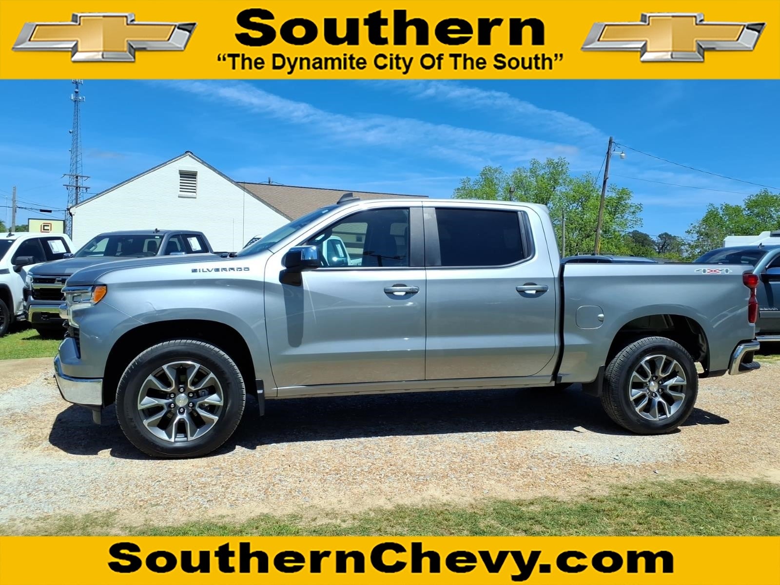 2024 Chevrolet Silverado 1500 LT in Sterling Gray Metallic — front three-quarter view
