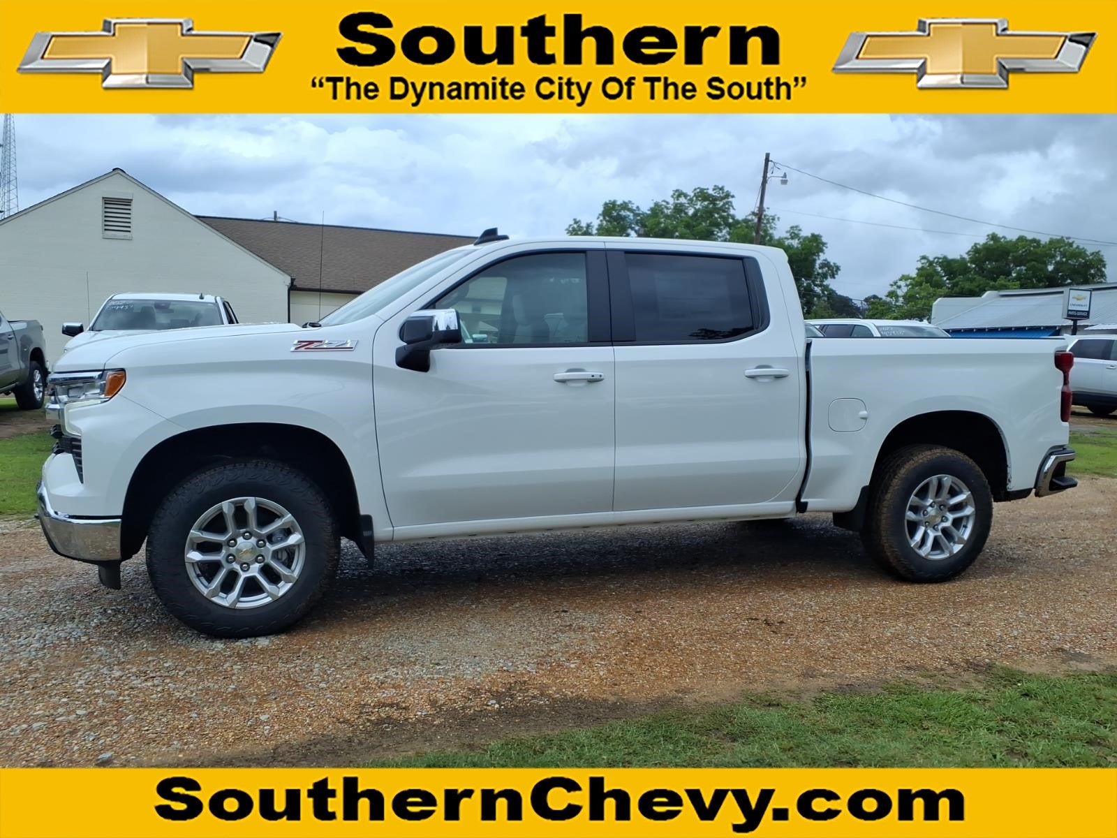 2026 Chevrolet Silverado 1500 LT in Summit White — front three-quarter view